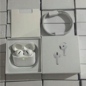 Wireless White Earbuds with Charging Case